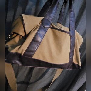 Vintage Tan Canvas Bag